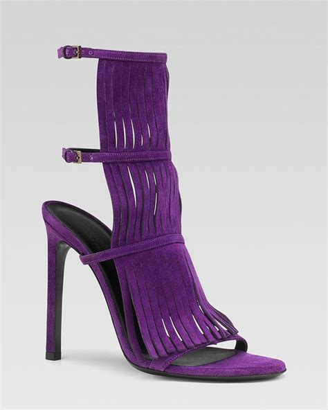 gucci becky fringe high heel sandals|farfetch Gucci sandals.